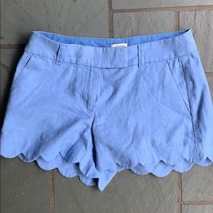 J Crew scalloped shorts